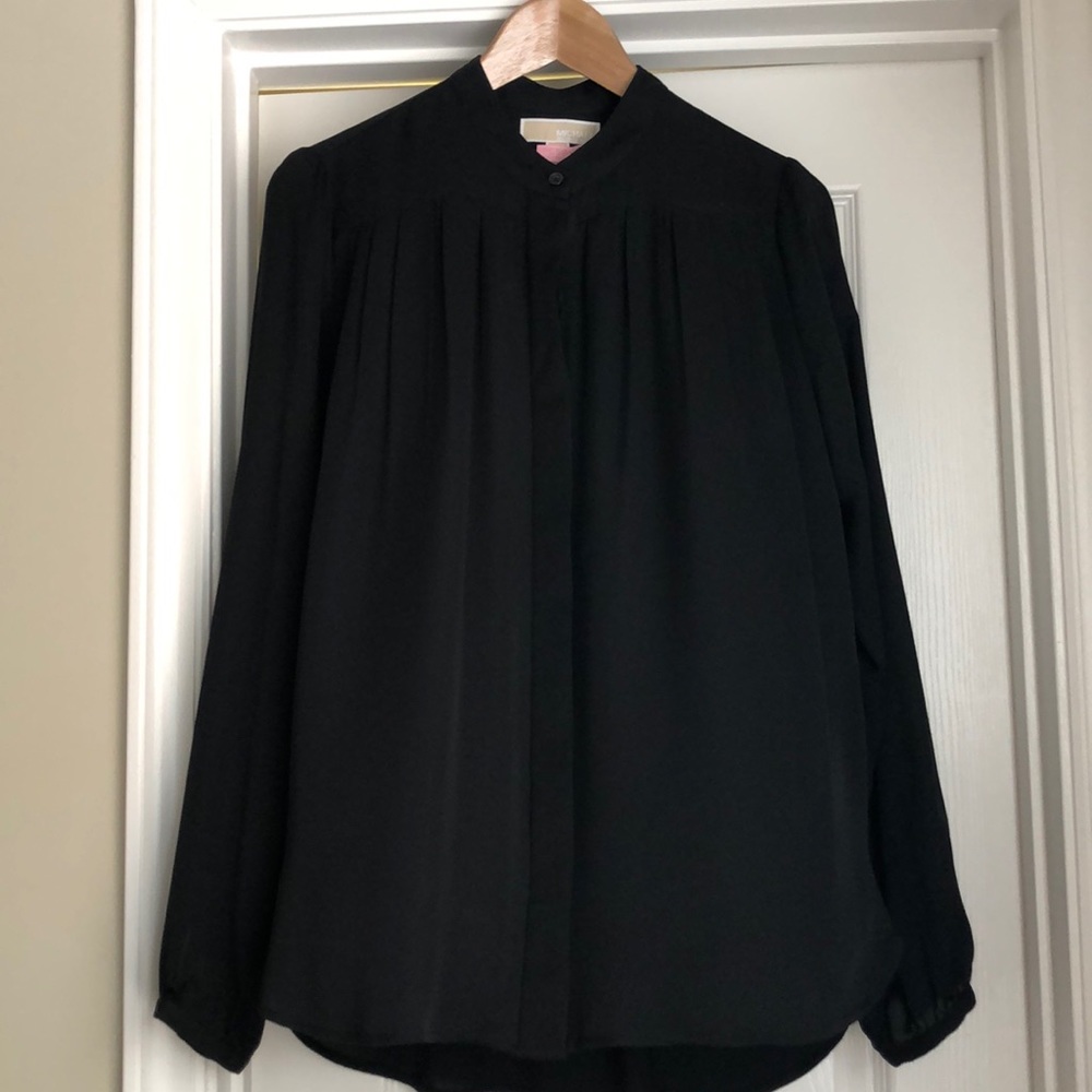 Michael Kors Black Silk Blouse
